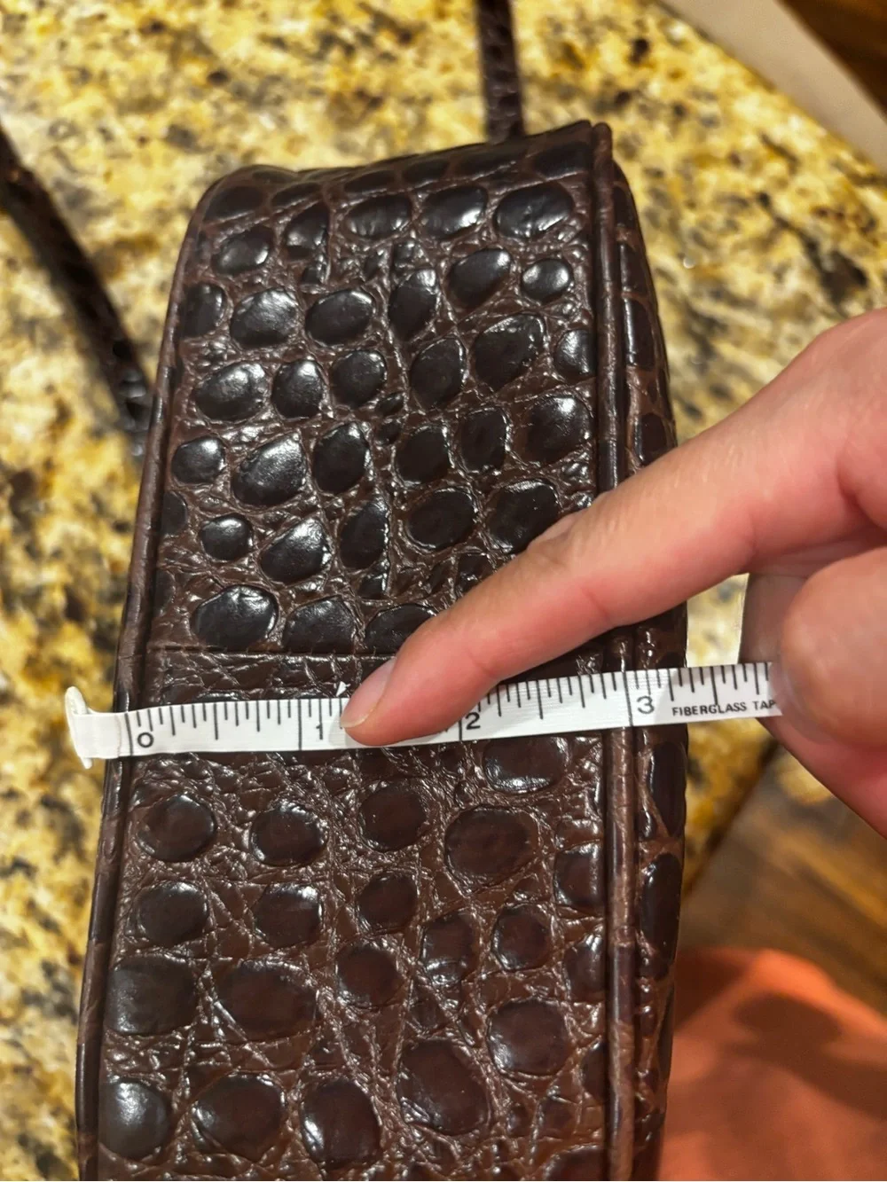 Salvatore Ferragamo crossbody croc leather - Picture 15 of 15